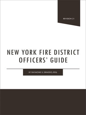 cover image of New York Fire District Officers' Guide